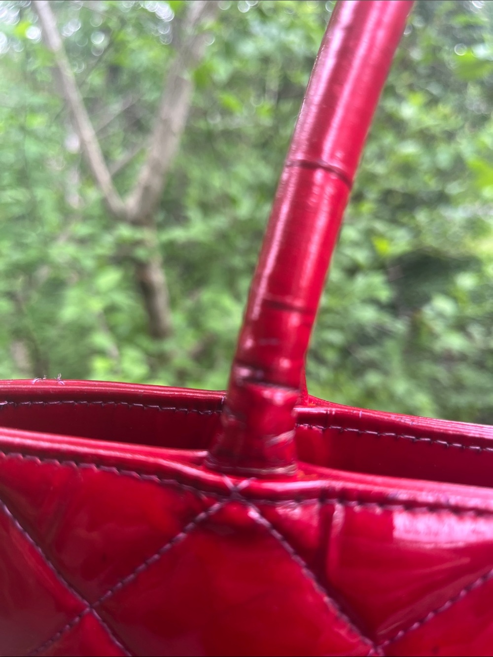 CHANEL Patent Medallion Tote custom dyed - Picture 6 of 17